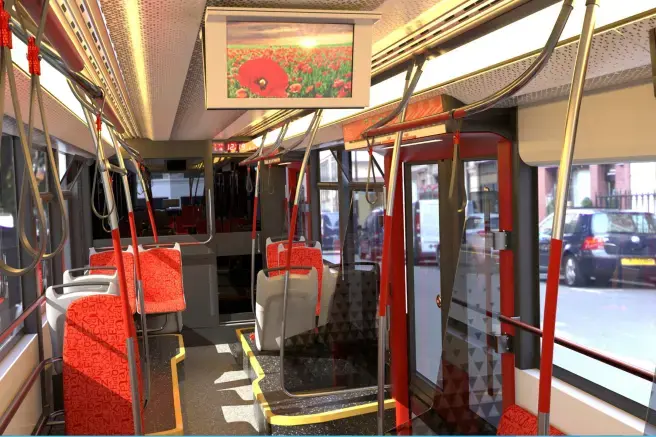 Tram interior